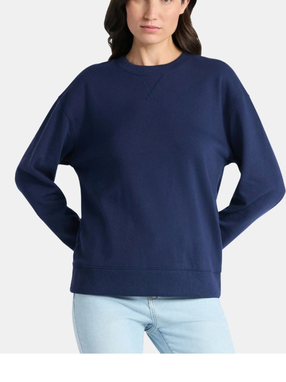 Time and Tru Navy Crewneck Sweater